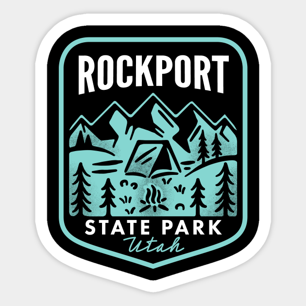 Rockport State Park Utah Rockport State Park Sticker TeePublic